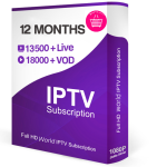 2 login abonnement 12 mois - IPTV